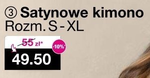 Satynowe kimono promocja w Woolworth
