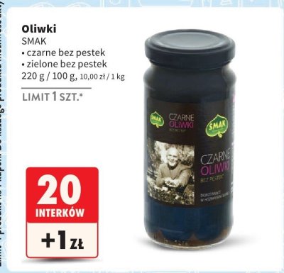 Oliwki zielone bez pestek promocja w Intermarche