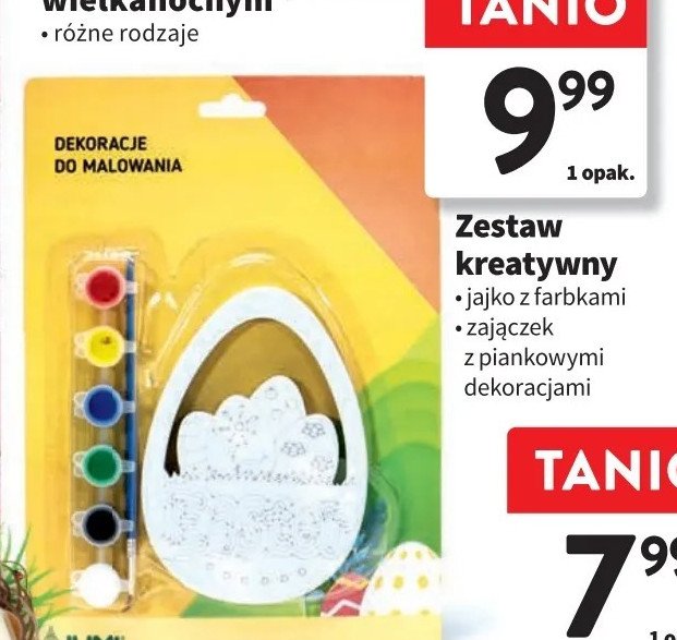 Zestaw kreatywny jajko z farbkami promocja