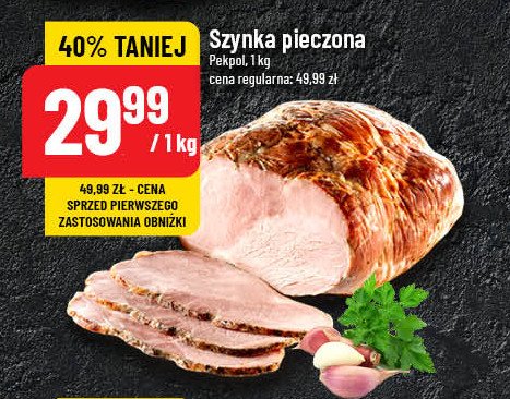 Szynka pieczona Pekpol promocja w POLOmarket