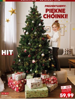 Choinka sztuczna 180 cm promocja w Kaufland