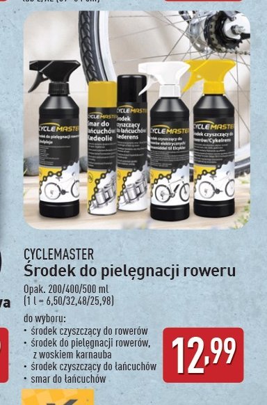 Preparat do czyszczenia roweru promocja w Aldi