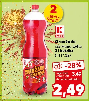 Oranżada żółta K-classic promocja