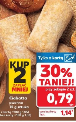Ciabatta pszenna Kaufland promocja w Kaufland
