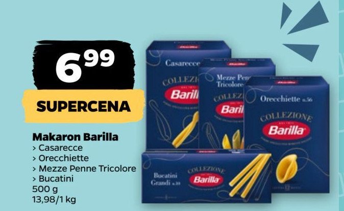 Makaron mezze penne tricolori Barilla promocja