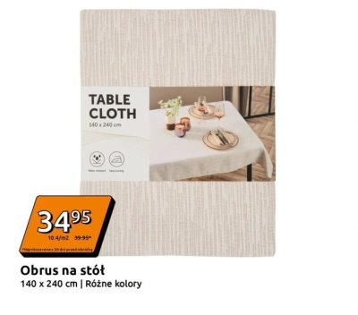 Obrus na stół 140x240 cm, różne kolory promocja w Action
