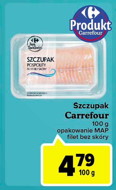 Szczupak pospolity filet Carrefour targ świeżości promocja