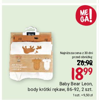 Body dziecięce leon z krótkim rękawem Baby bear leon promocja