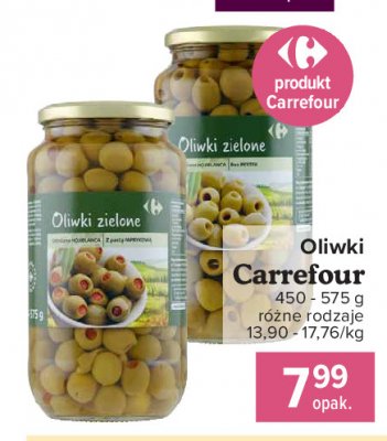 Oliwki zielone bez pestek Carrefour promocja