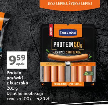 Parówki z kurczaka Tarczyński protein promocja