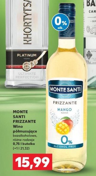 Wino Monte santi frizzante mango promocja w Kaufland