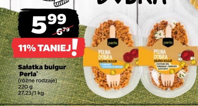 Sałatka z kaszy bulgur w sosie pomidorowym Perla promocja