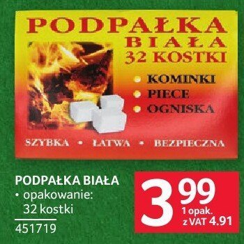 Podpałka biała promocja w Selgros