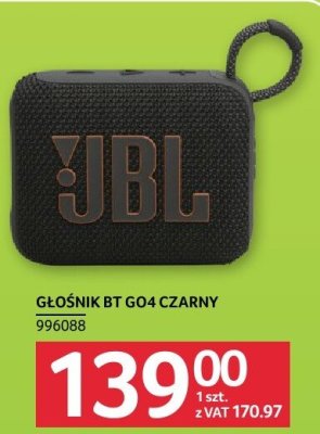 Głośnik BT GO4 czarny JBL promocja w Selgros