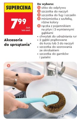 Akcesoria do sprzątania SMUKEE szczotka do naczyń promocja w Biedronka