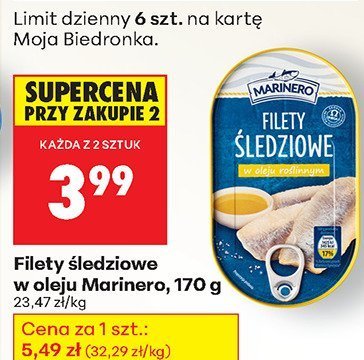 Filety śledziowe w oleju   promocja w Biedronka