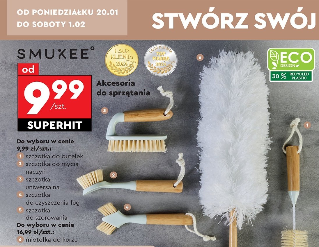 Szczotka do naczyń SMUKKE HOME promocja