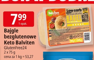 Bajgle bezglutenowe Keto Balviten GlutenFree24 promocja w Leclerc