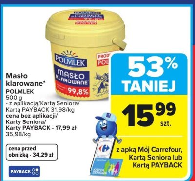 Masło klarowane  promocja w Carrefour