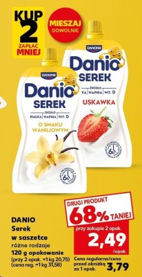 Serek w saszetce różne rodzaje Danio promocja w Kaufland