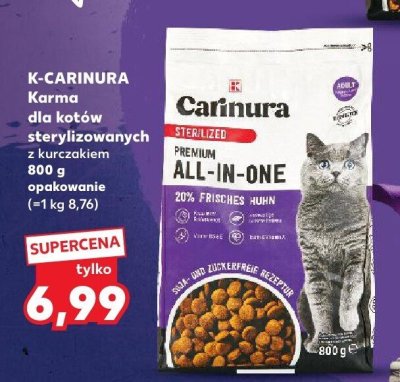 Karma dla kotów sterylizowanych z kurczakiem promocja w Kaufland