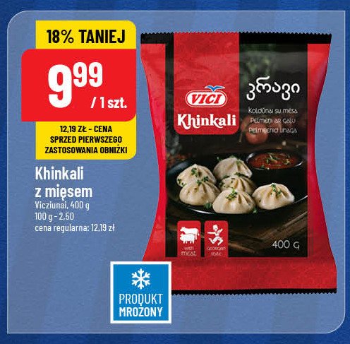 Khinkali z mięsem Vici promocja