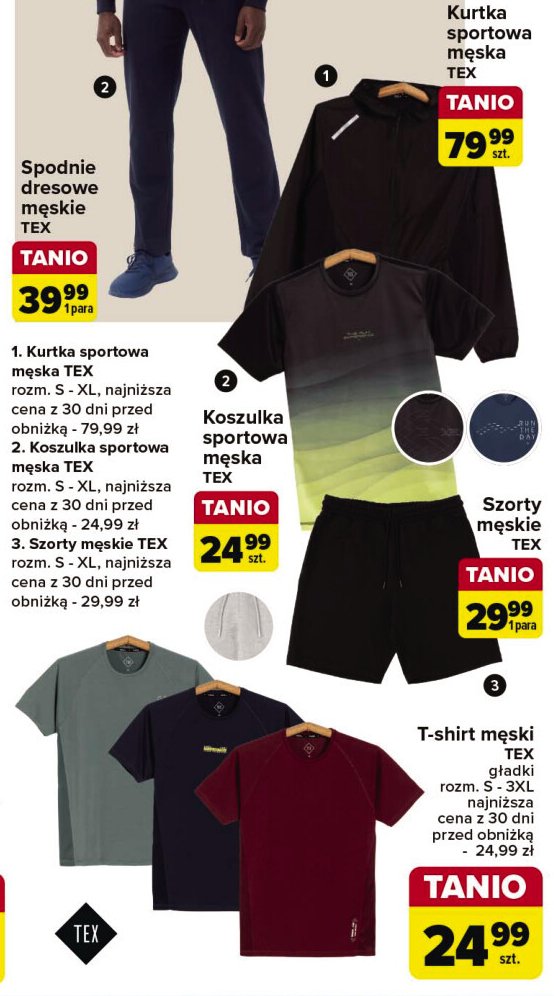 Szorty męskie rozm. s-xl Tex promocja