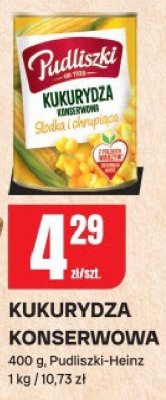 Kukurydza konserwowa Pudliszki-Heinz promocja w Chorten