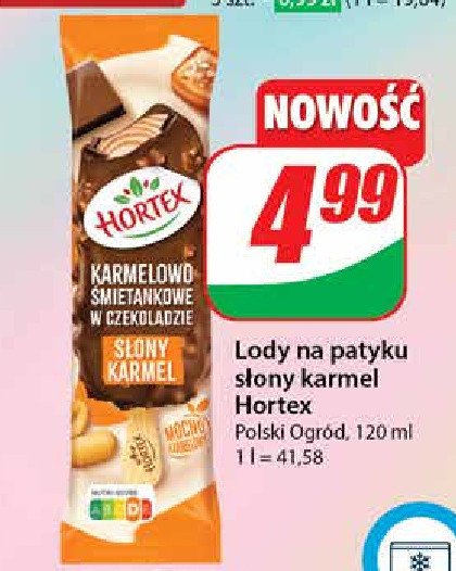 Lód słony karmel Hortex promocja