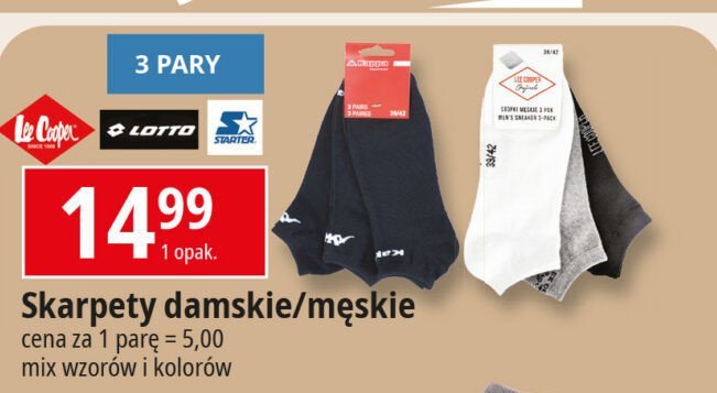 Skarpety damskie 35-38 STARTER promocja