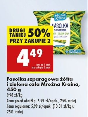 Fasolka szparagowa zielona Mro藕na kraina promocja