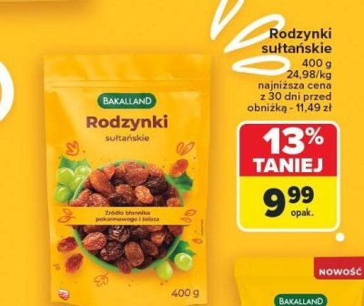 Rodzynki promocja w Carrefour