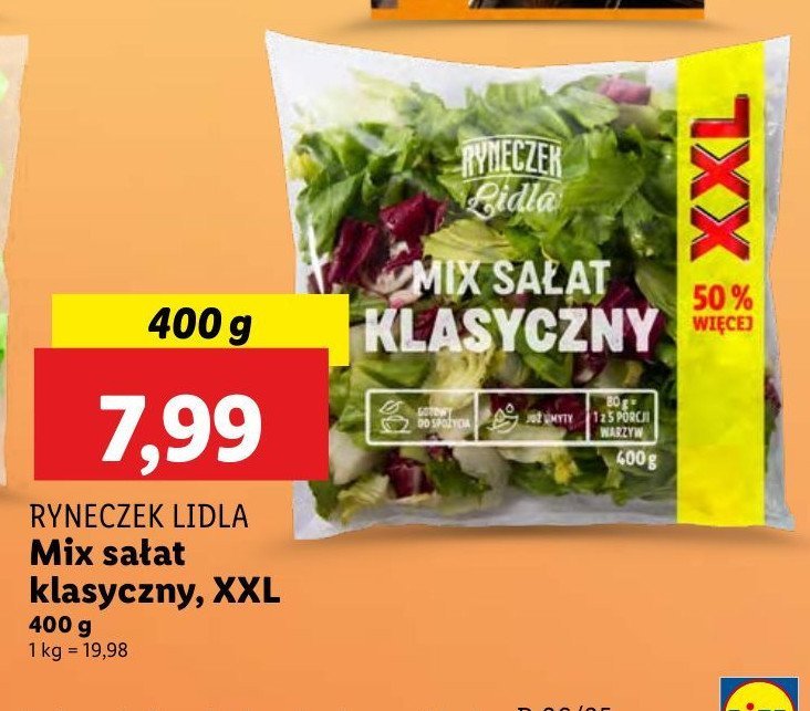 Mix sałat klasyczny Ryneczek lidla promocja
