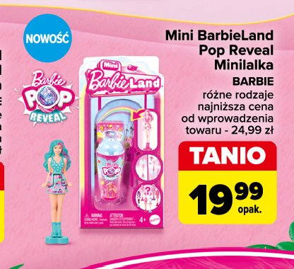 Mini barbieland lalka pop reveal promocja w Carrefour