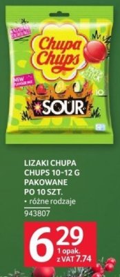 Lizaki Chupa Chups 10-12 g pakowane po 10 szt. promocja w Selgros