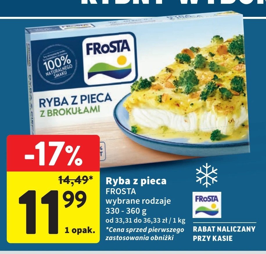 Ryba z pieca z brokułami Frosta promocja