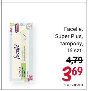 Tampony super plus Facelle promocja