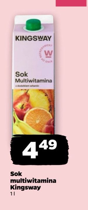 Sok multiwitamina Kingsway promocja w Netto