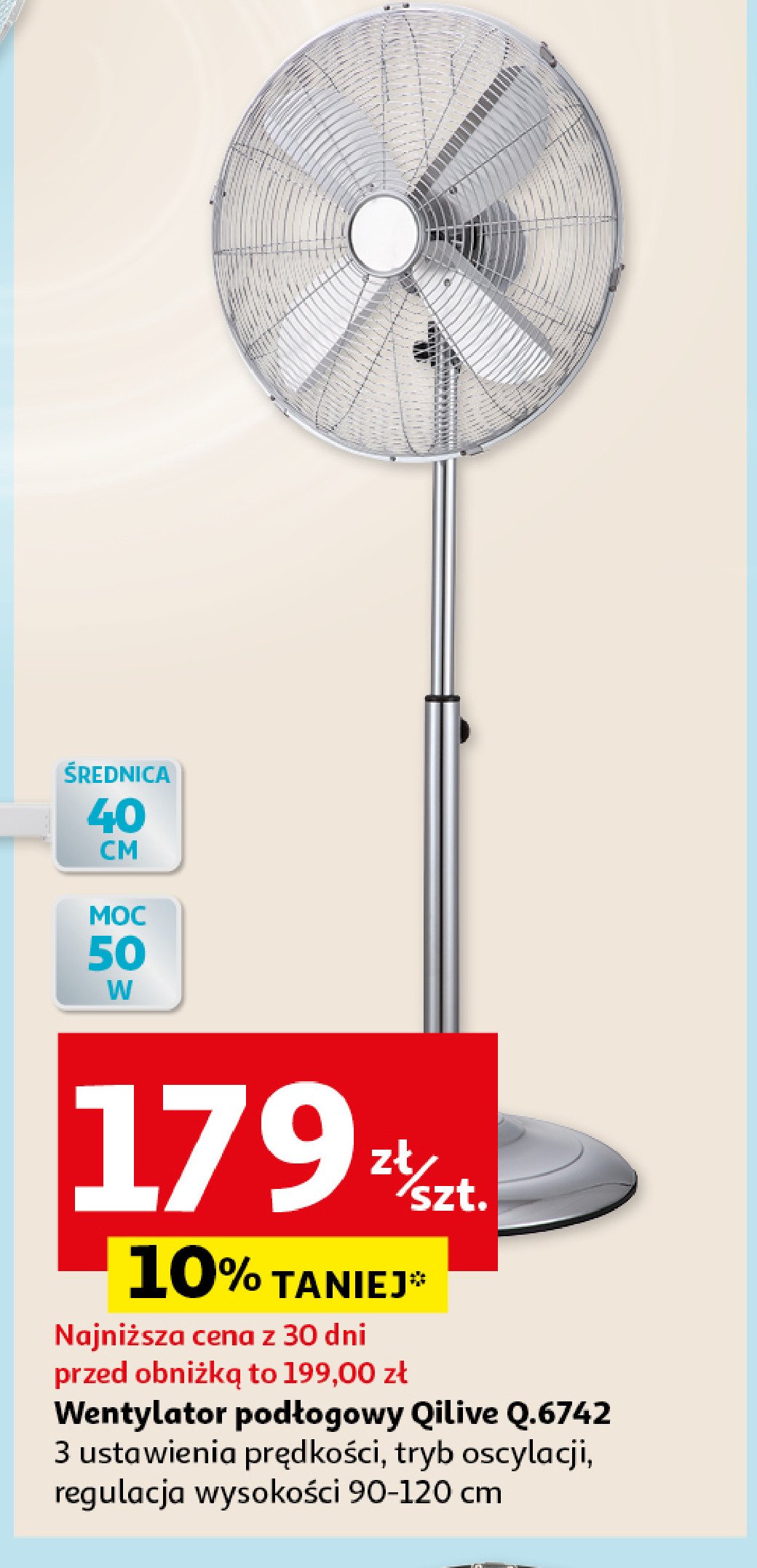 Wentylator q.6742 Qilive promocja