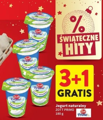 Jogurt naturalny Zott Primo promocja w Intermarche