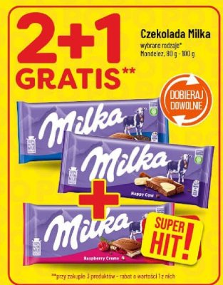 Czekolada Milka Happy Cow promocja w POLOmarket
