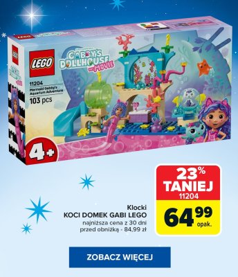 Klocki Koci Domek Gabi 11204 promocja w Carrefour