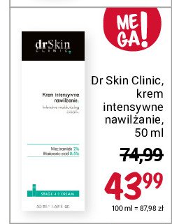 Krem intensywne nawilżanie Dr skin clinic promocja