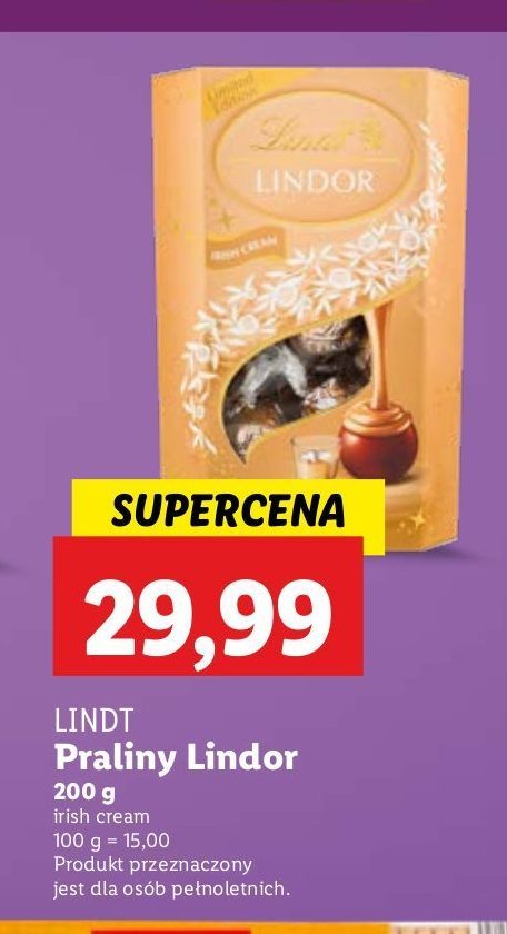 Bombonierka irish cream Lindt lindor promocja