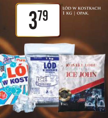 Lód w kostkach 1 kg, opak. promocja w Dino
