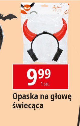 Opaska na głowę świecąca PARTY TIME promocja w Leclerc