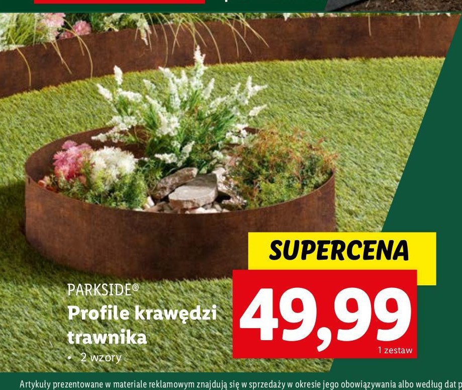 Profil krawędzi trawnika Parkside promocja w Lidl