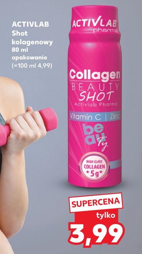 Shot collagen beauty Activlab promocja w Kaufland