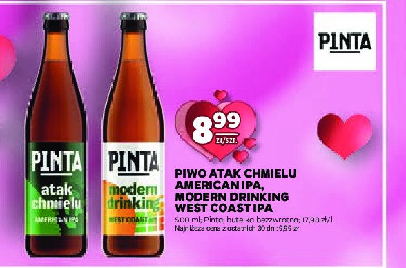 Piwo Pinta modern drinking promocja