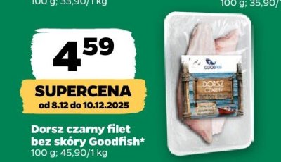 Dorsz czarny filet bez skóry  promocja w Netto